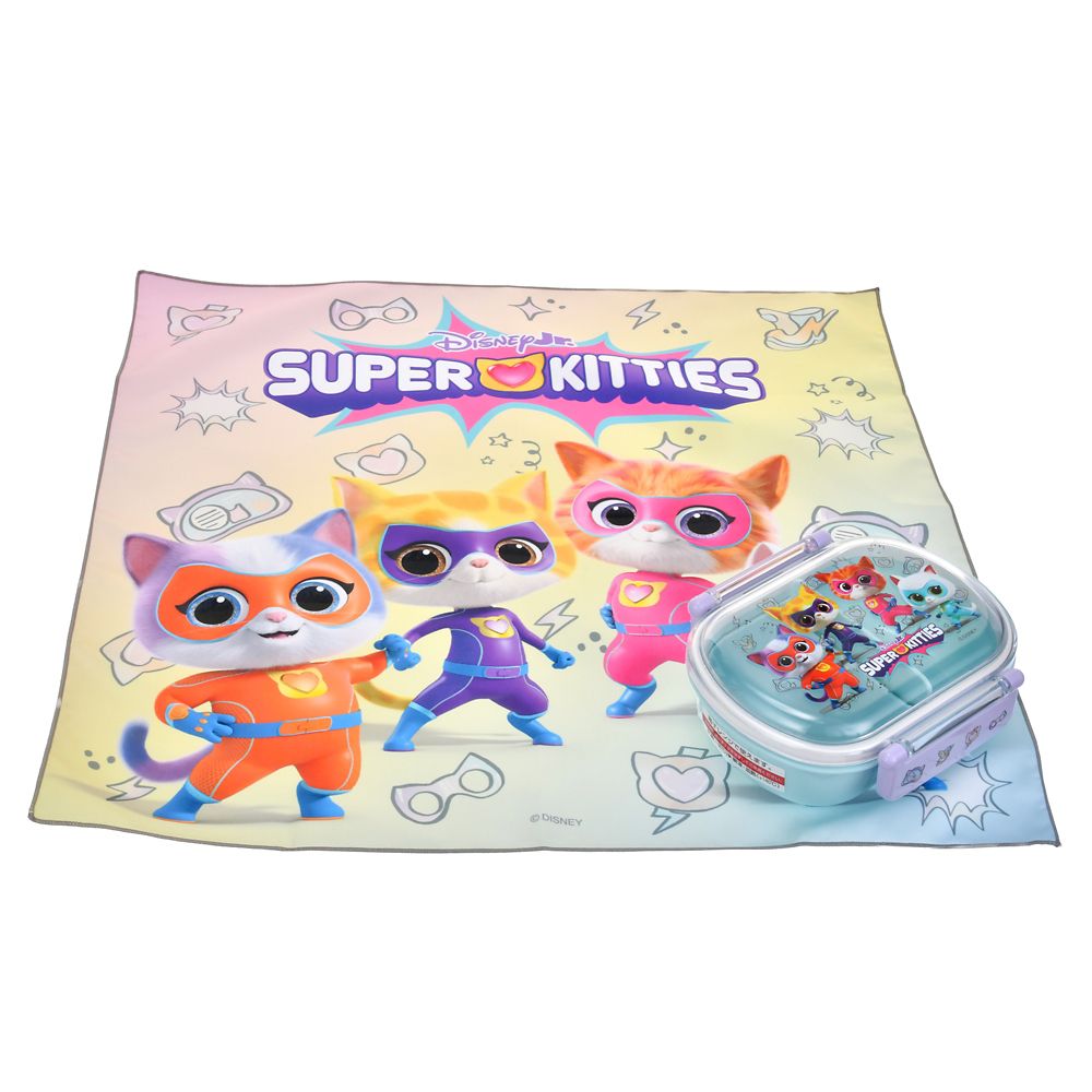 【キッズ用】スーパーキティ お弁当箱 ランチクロス付き グラデーション SUPER KITTIES