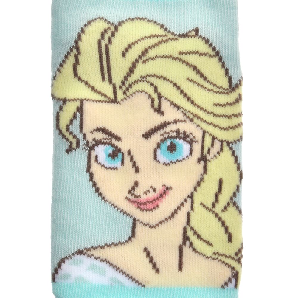 【キッズ用】エルサ 靴下 くるぶし ブルー 13～18