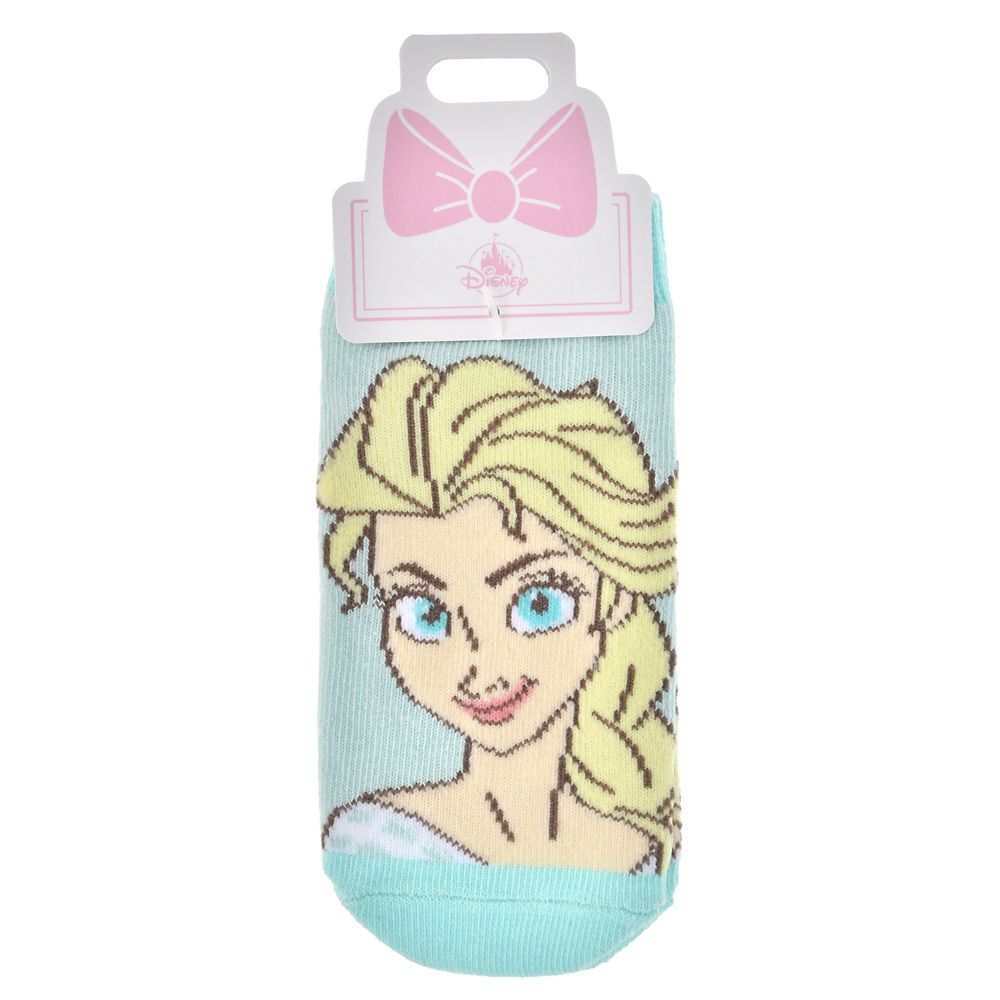 【キッズ用】エルサ 靴下 くるぶし ブルー 13～18