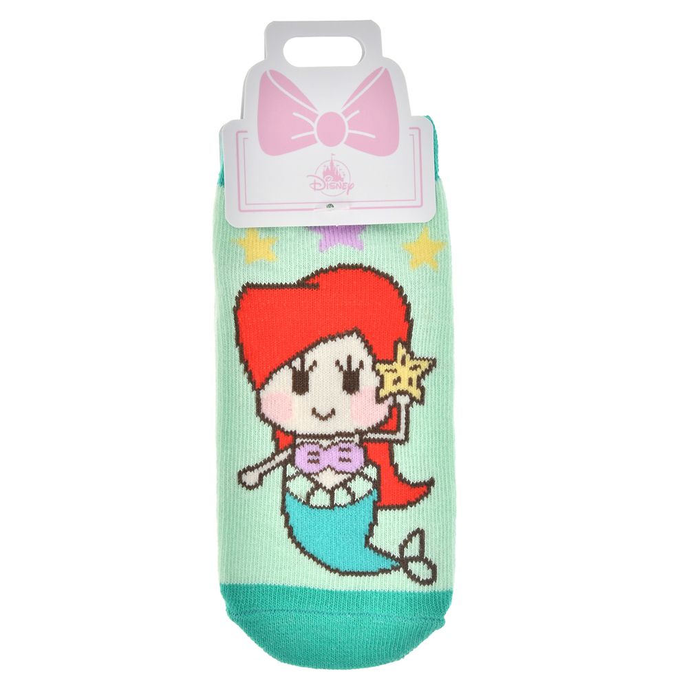 【キッズ用】アリエル 靴下 くるぶし らくがき グリーン 13～18