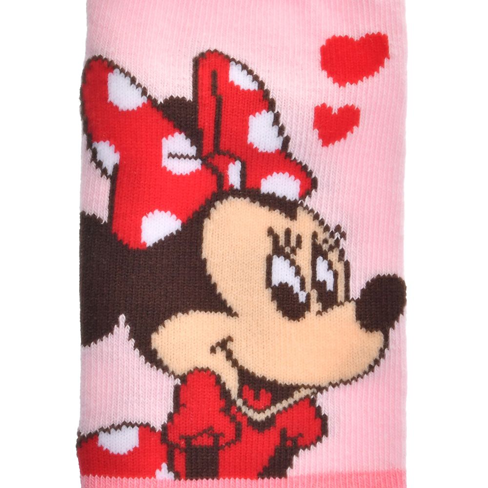 【キッズ用】ミニー 靴下 くるぶし ピンク 13～18