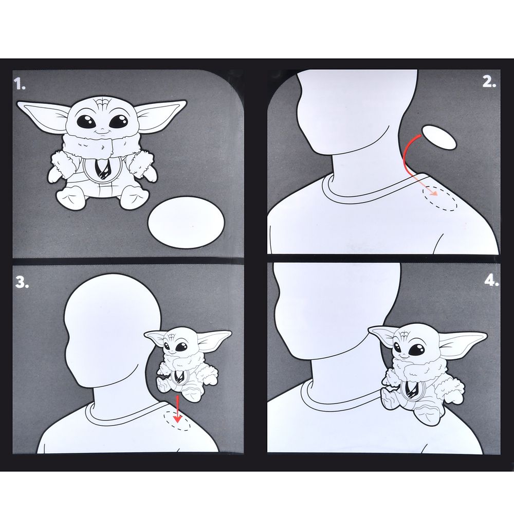 スター・ウォーズ グローグー ぬいぐるみ 肩のり トーキング THE MANDALORIAN AND GROGU