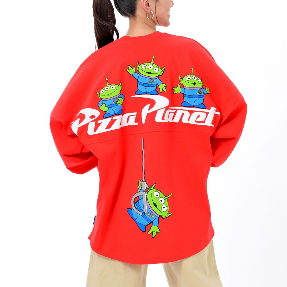 【Spirit Jersey】リトル・グリーン・メン／エイリアン 長袖Tシャツ Pizza Planet