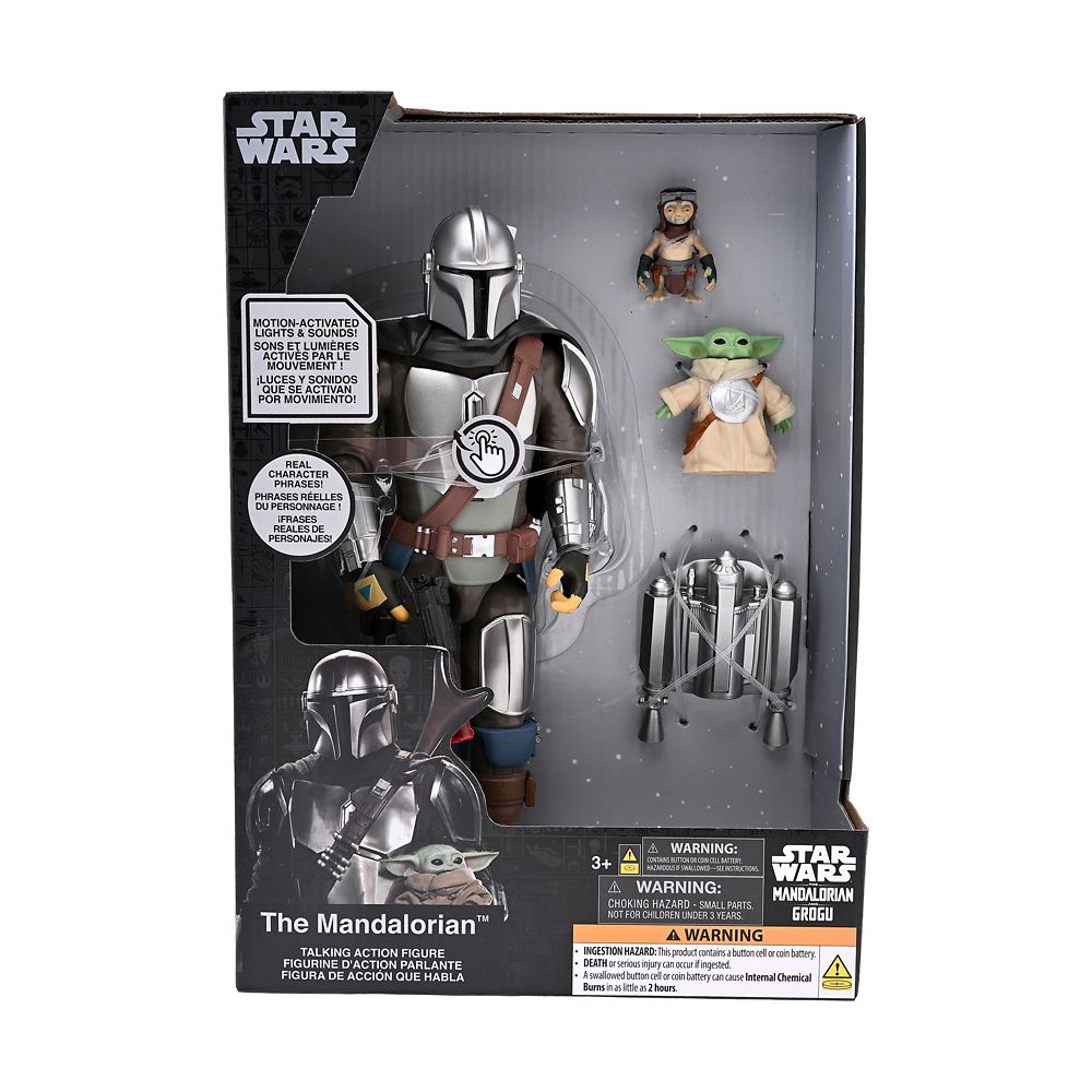 スター・ウォーズ マンダロリアン、グローグー、Minch トーキングアクションフィギュア ライトアップ＆サウンド THE MANDALORIAN AND GROGU