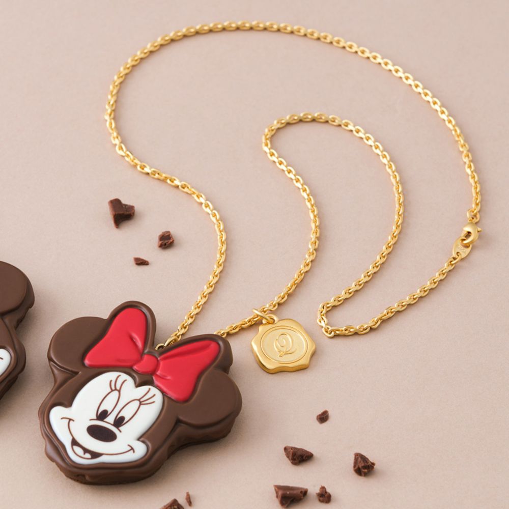【キューポット】ネックレス/ミニーマウス　チョコレートケーキ