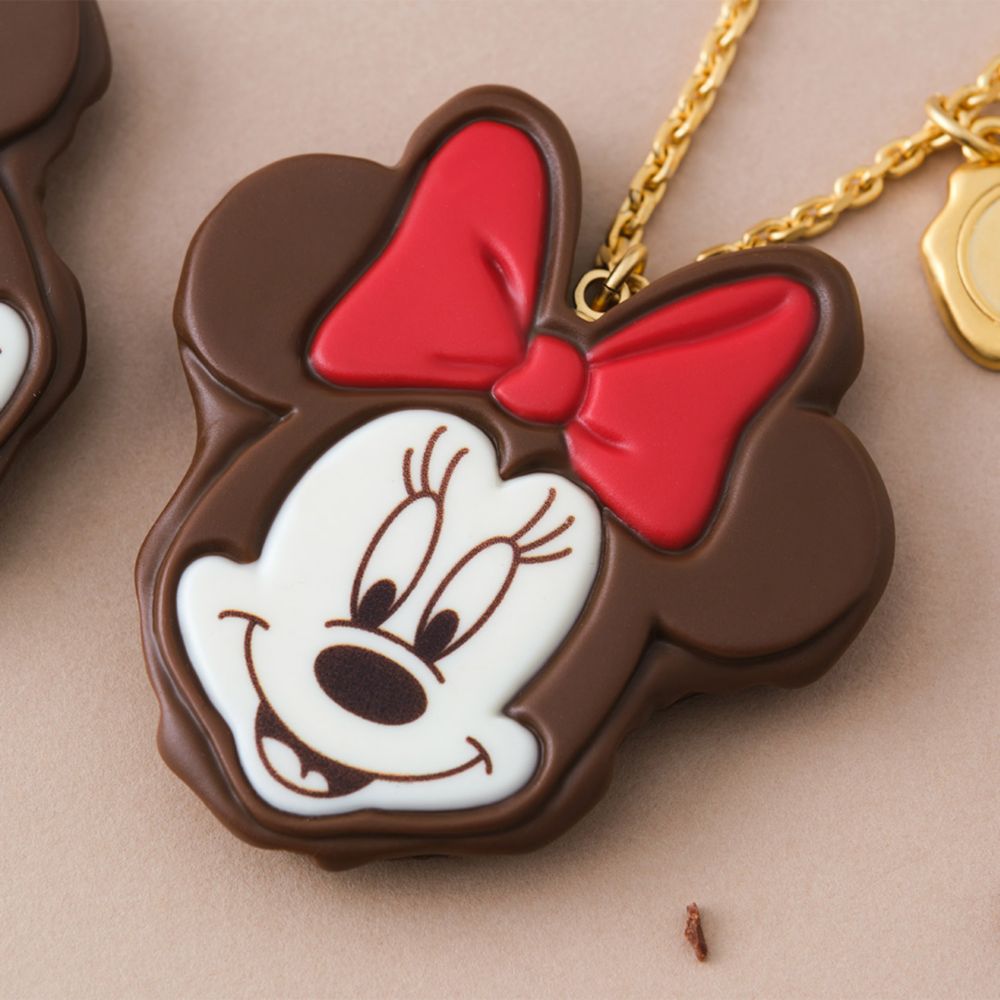 【キューポット】ネックレス/ミニーマウス　チョコレートケーキ