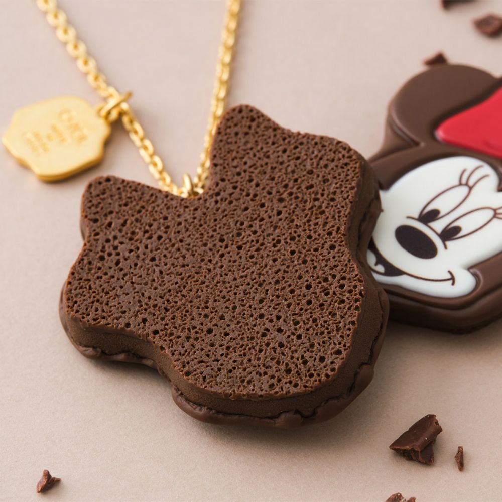 【キューポット】ネックレス/ミニーマウス　チョコレートケーキ