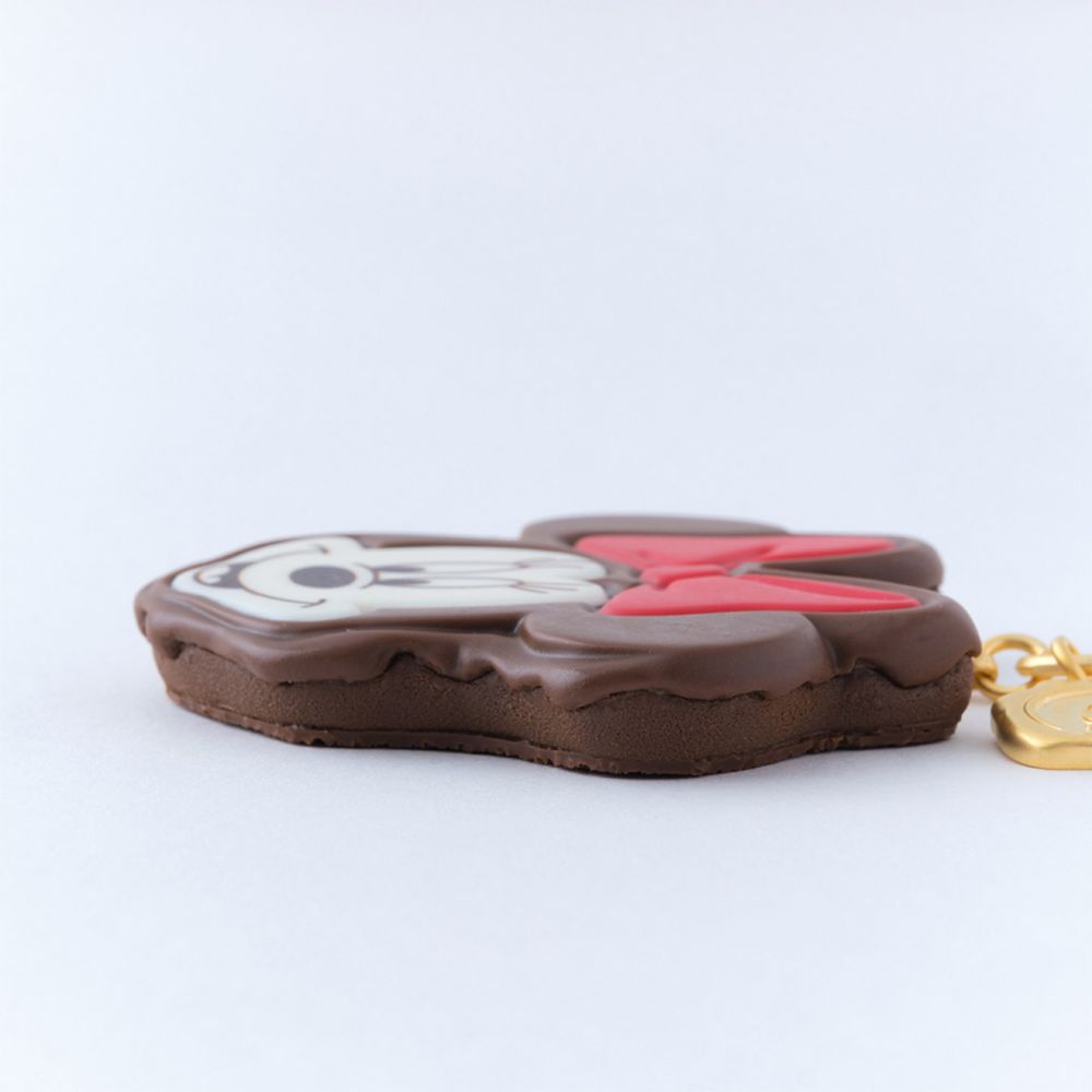 【キューポット】バッグチャーム/ミニーマウス　チョコレートケーキ