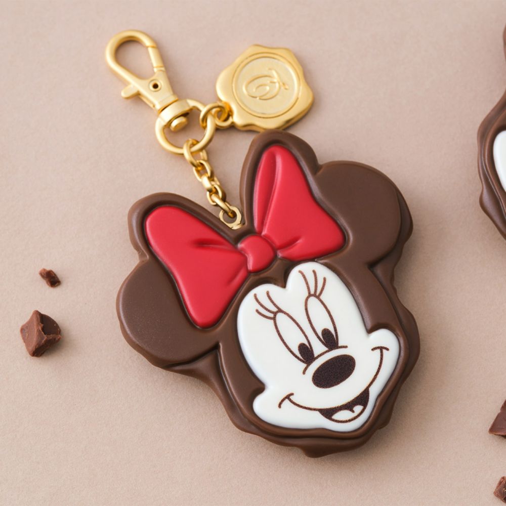 【キューポット】バッグチャーム/ミニーマウス　チョコレートケーキ