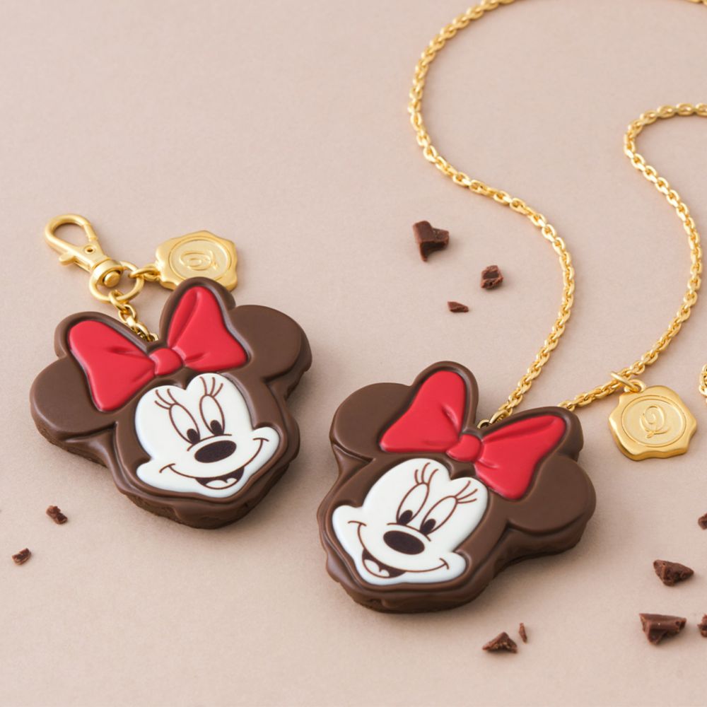 【キューポット】バッグチャーム/ミニーマウス　チョコレートケーキ