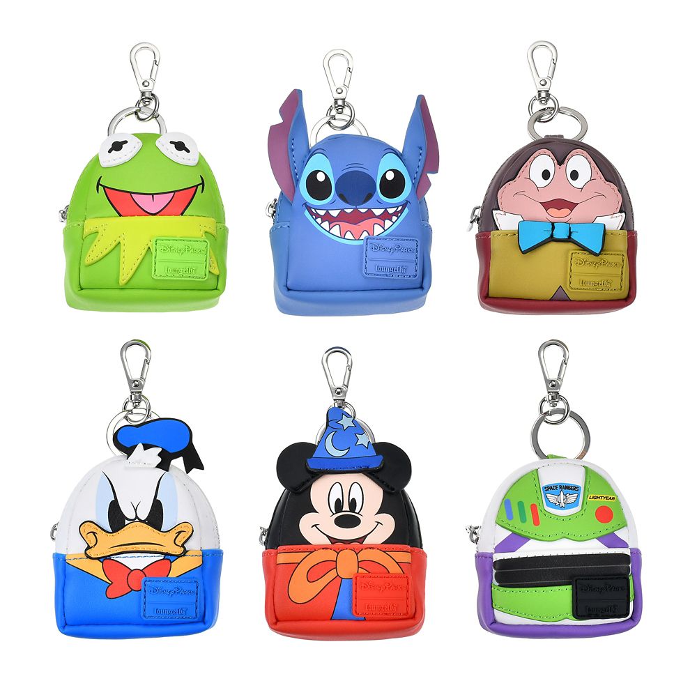 【Loungefly】ディズニーキャラクター シークレットバッグチャーム ポーチタイプ バックパック風