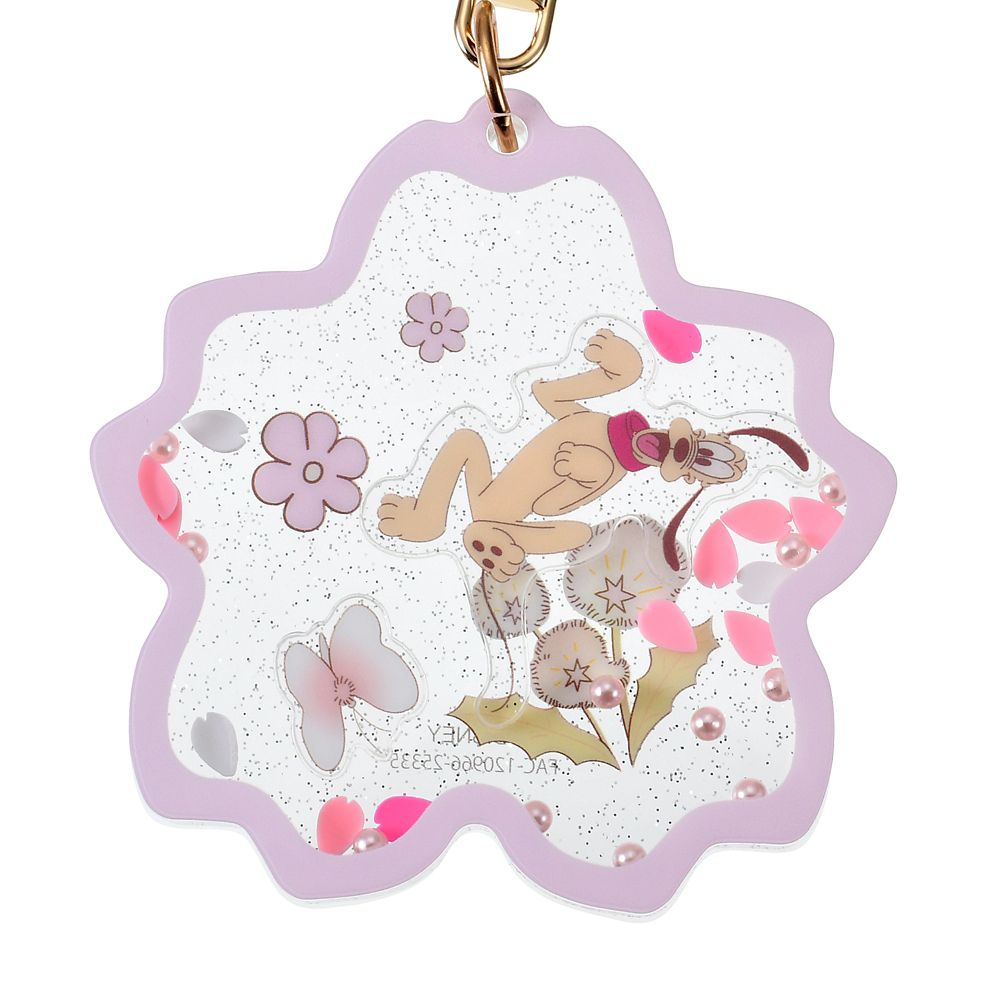 ディズニーキャラクター シークレットキーホルダー 桜 シャカシャカ