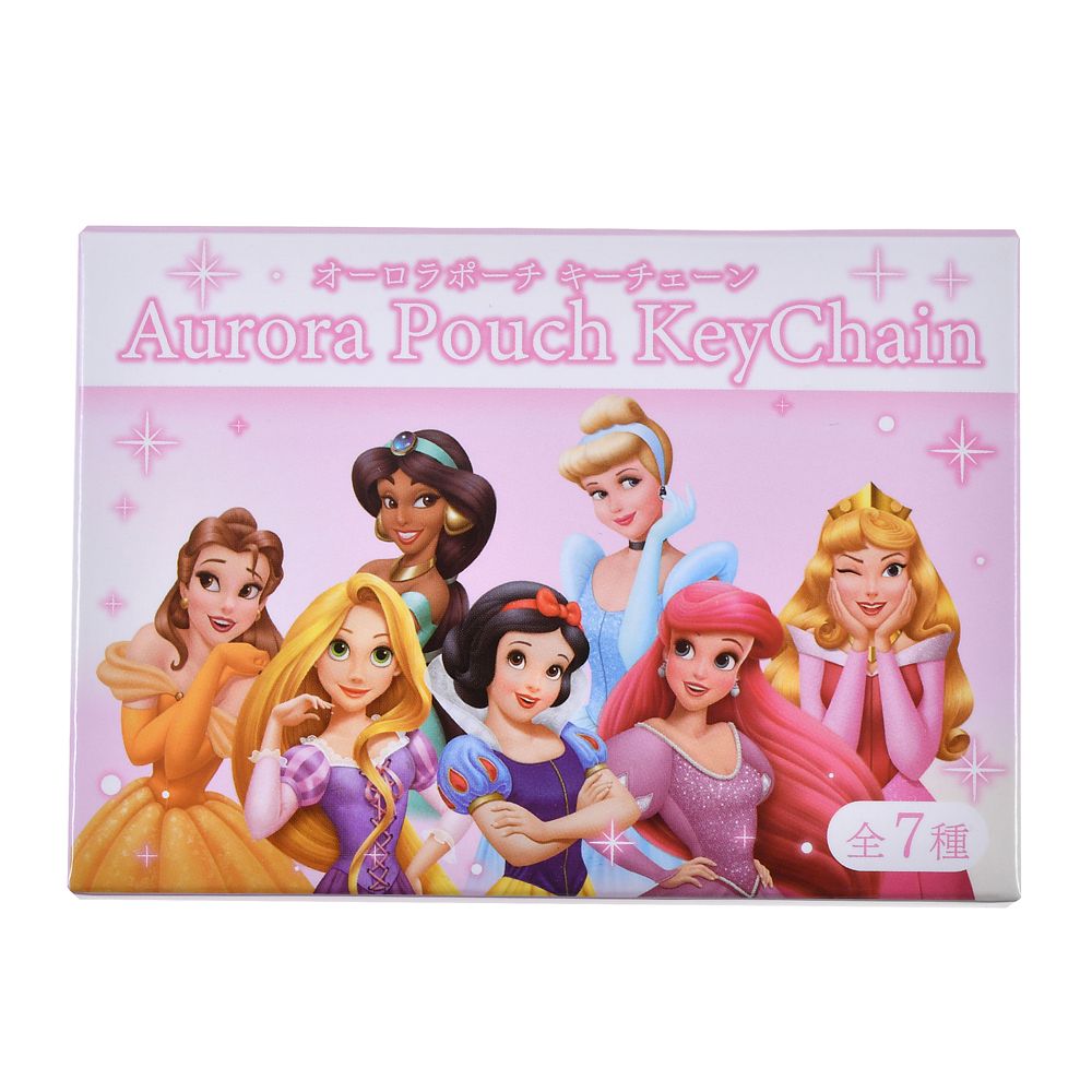ディズニープリンセス シークレットポーチ オーロラクリア キーホルダータイプ