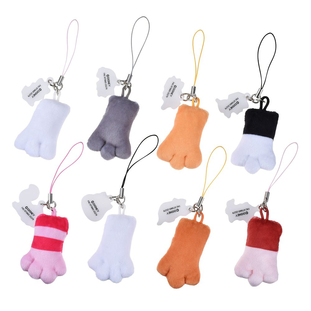 ディズニーキャラクター シークレットストラップ おてて デフォルメ ウォーターカラー ディズニーキャット