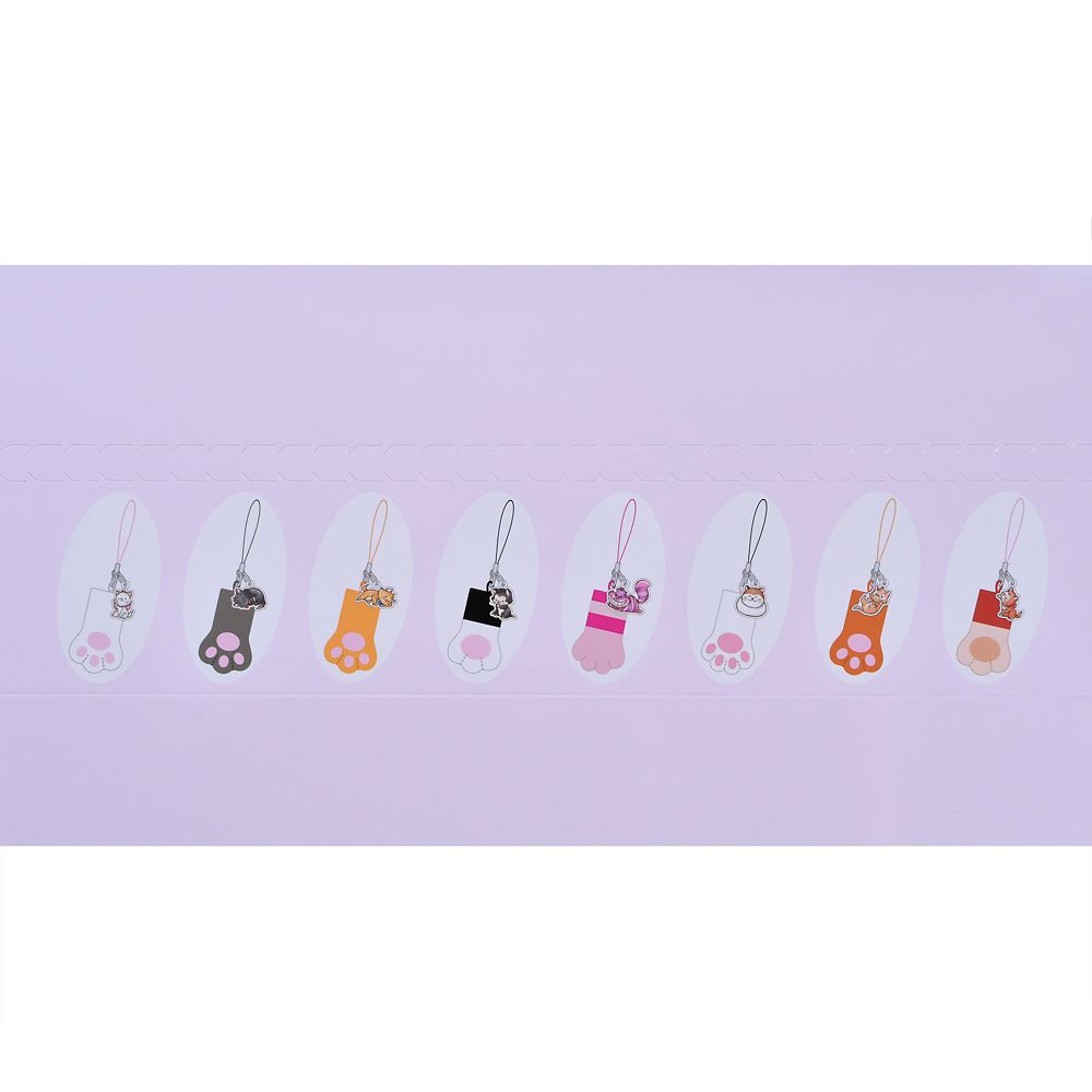 ディズニーキャラクター シークレットストラップ おてて デフォルメ ウォーターカラー ディズニーキャット