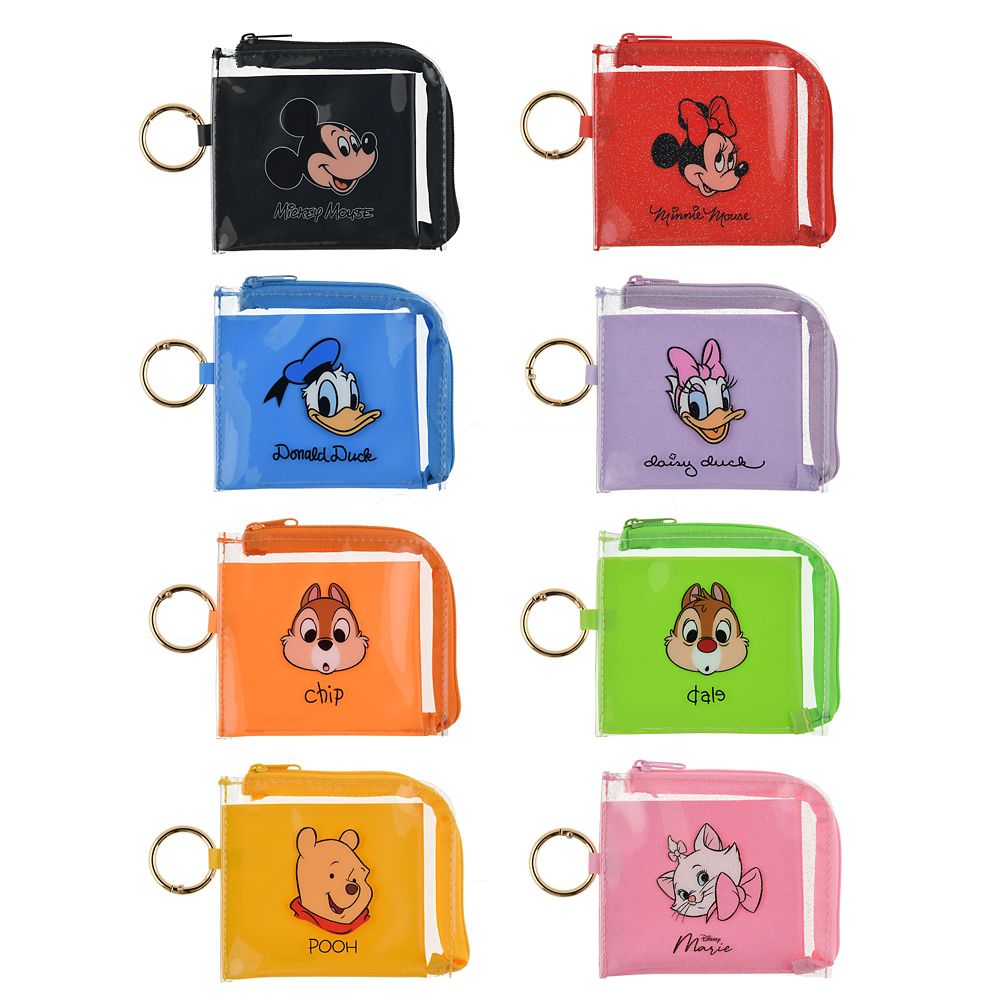 ディズニーキャラクター シークレットウォレット カラビナ付き