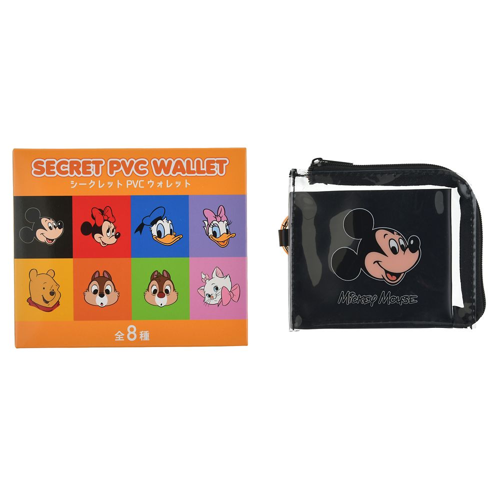 ディズニーキャラクター シークレットウォレット カラビナ付き