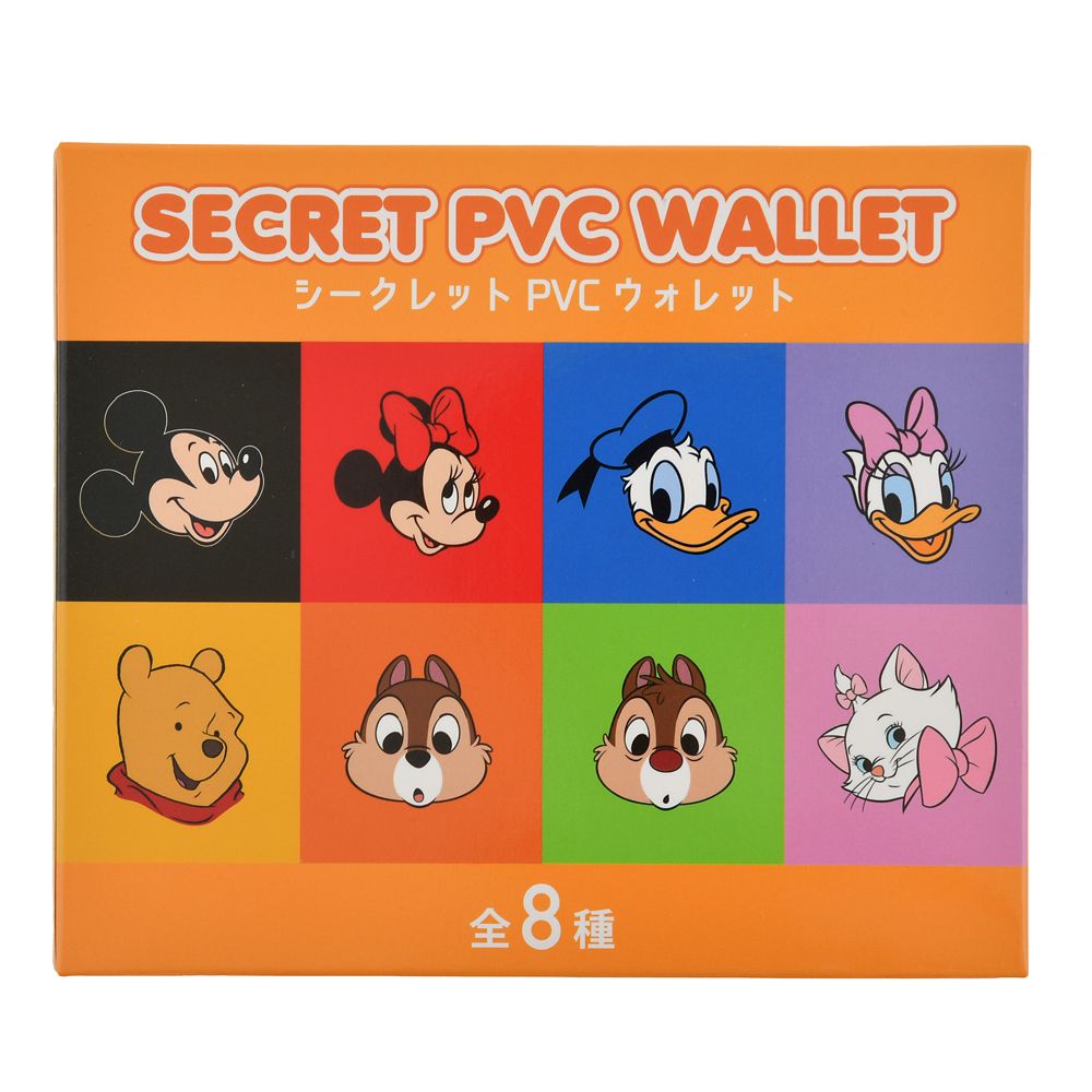 ディズニーキャラクター シークレットウォレット カラビナ付き