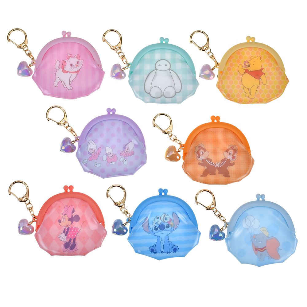 ディズニーキャラクター シークレットポーチ がまぐち キーホルダータイプ パターン