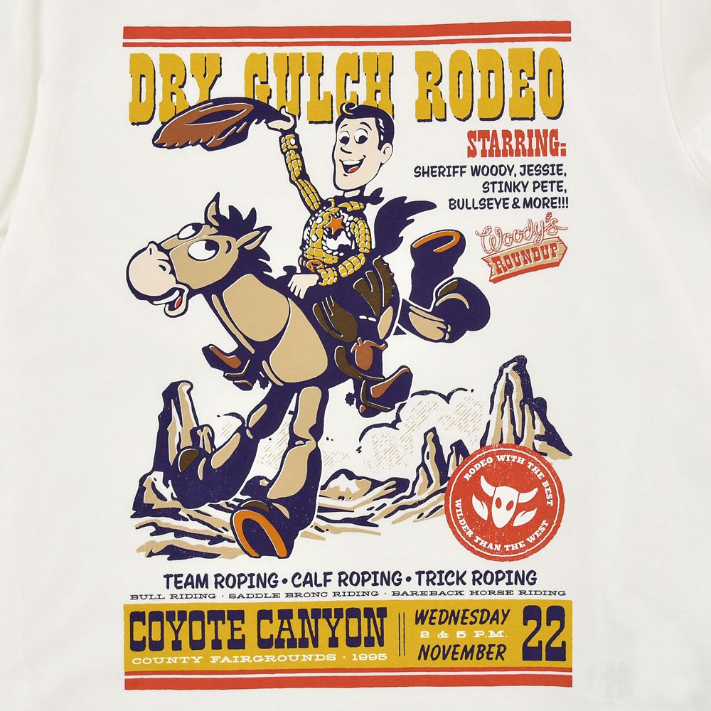 ウッディ＆ブルズアイ 半袖Tシャツ リンガー ホワイト XL Toy Story Western