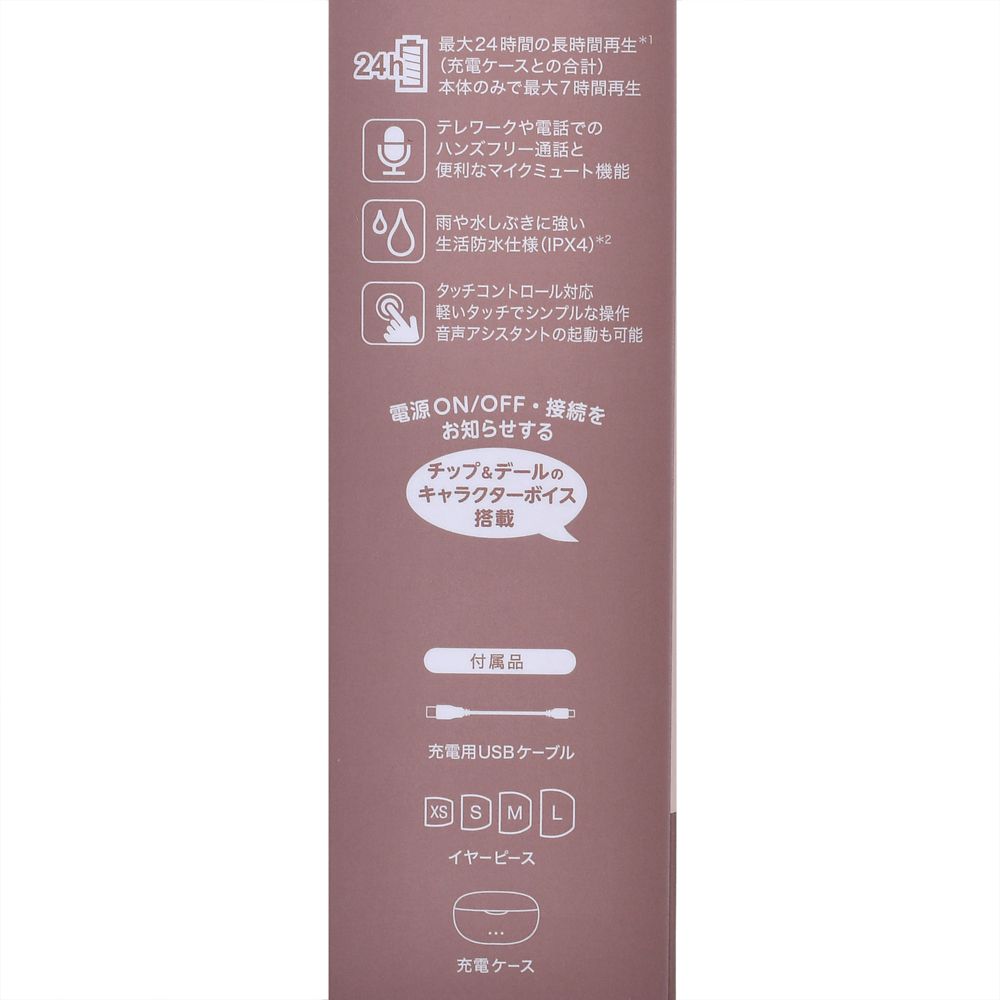 【Victor】チップ＆デール 完全ワイヤレスイヤホン Enjoy Music