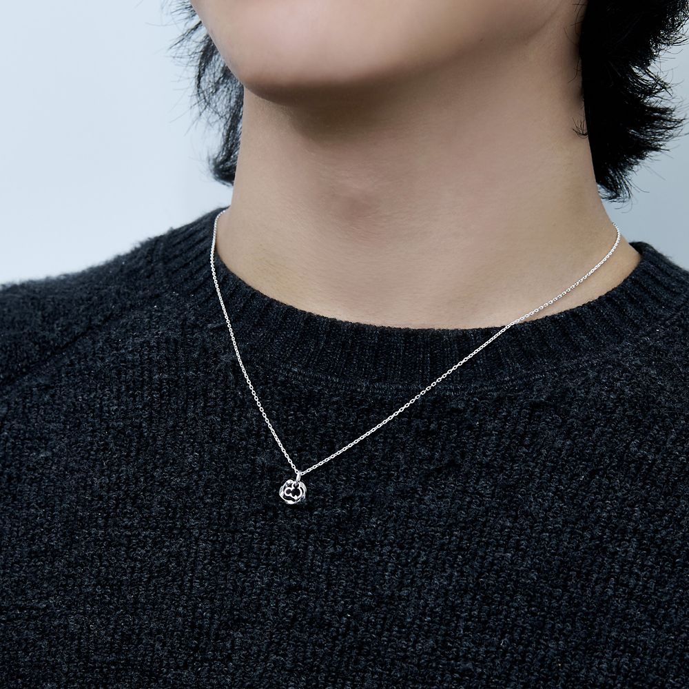 【ザ・キッス】[2025年 クリスマス限定] DI-SN729CZ  50cm 隠れミッキー /  シルバー ネックレス