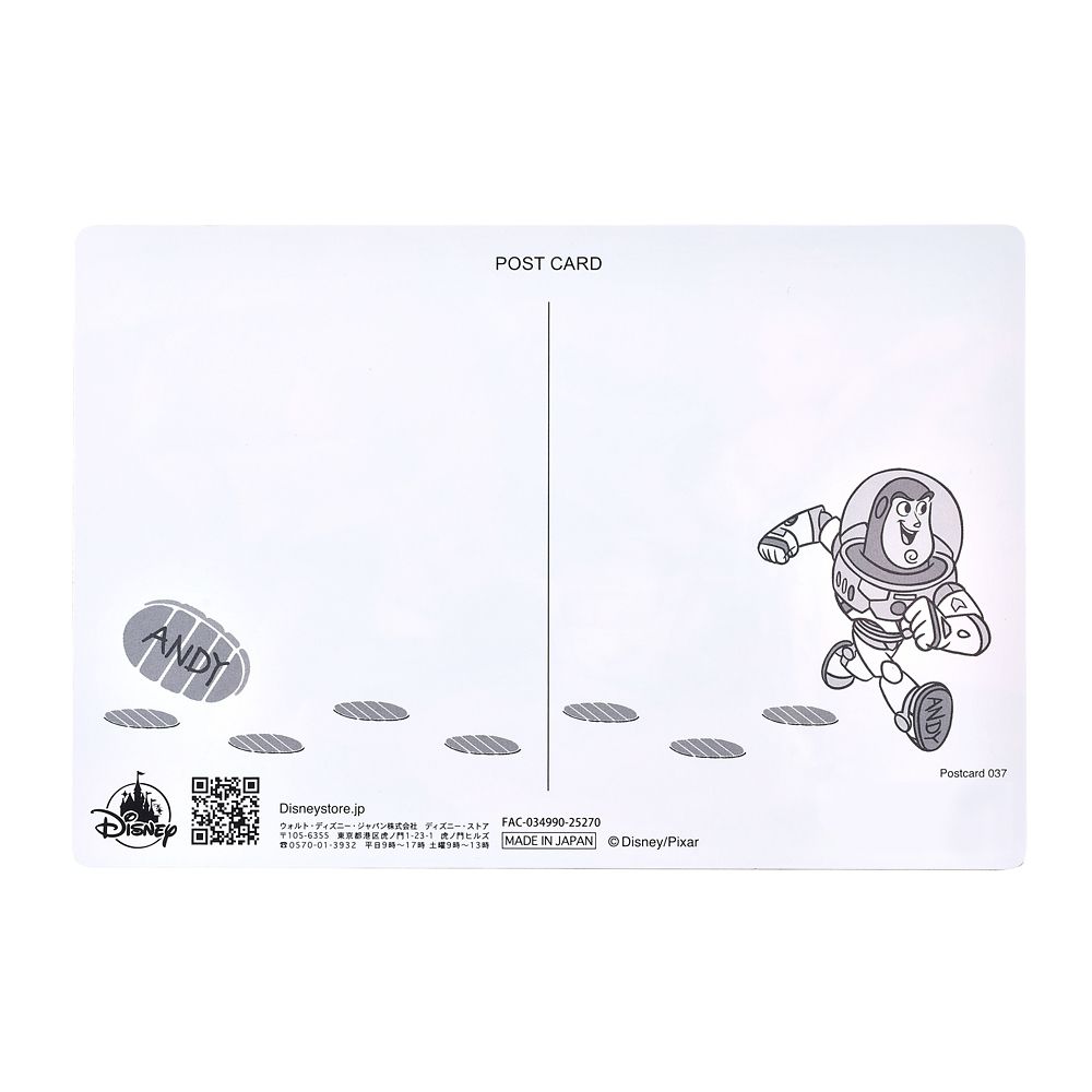 バズ・ライトイヤー＆ジェシー ポストカード ダンス トイ・ストーリー 3 Lenticular