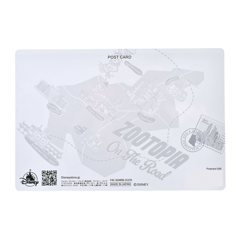 ニック・ワイルド ポストカード ズートピア Lenticular