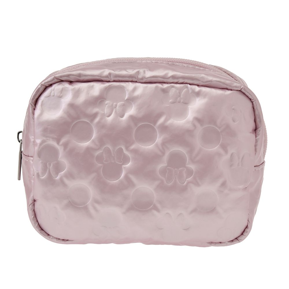 ミニー ポーチ ソフトメタリック 型押し