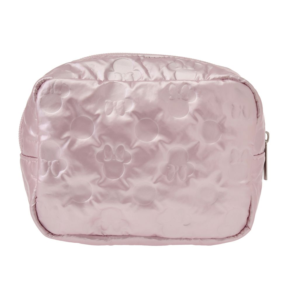 ミニー ポーチ ソフトメタリック 型押し