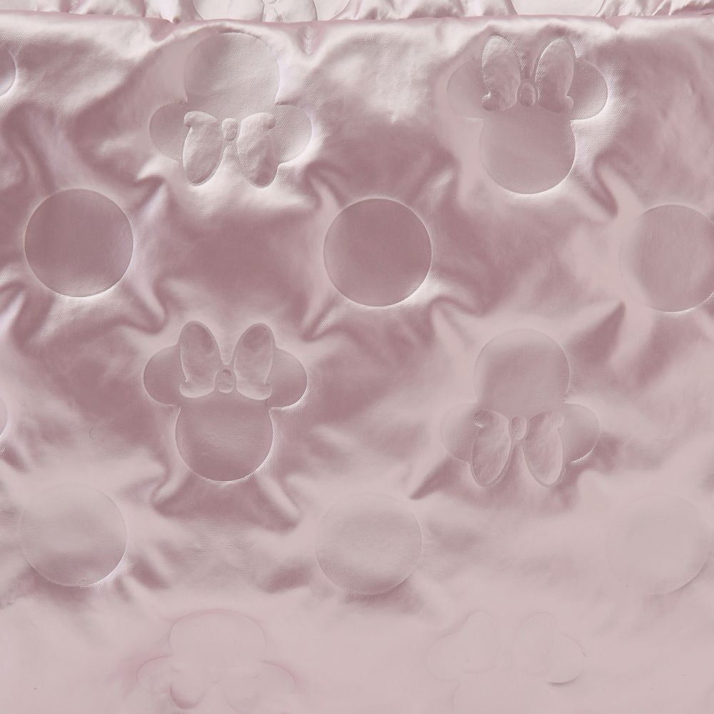 ミニー ポーチ ソフトメタリック 型押し