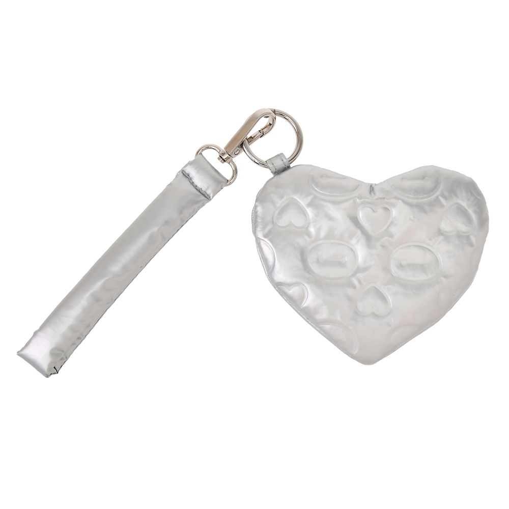 ベイマックス ポーチ フラット カラビナ・ハンドストラップ付き ソフトメタリック 型押し