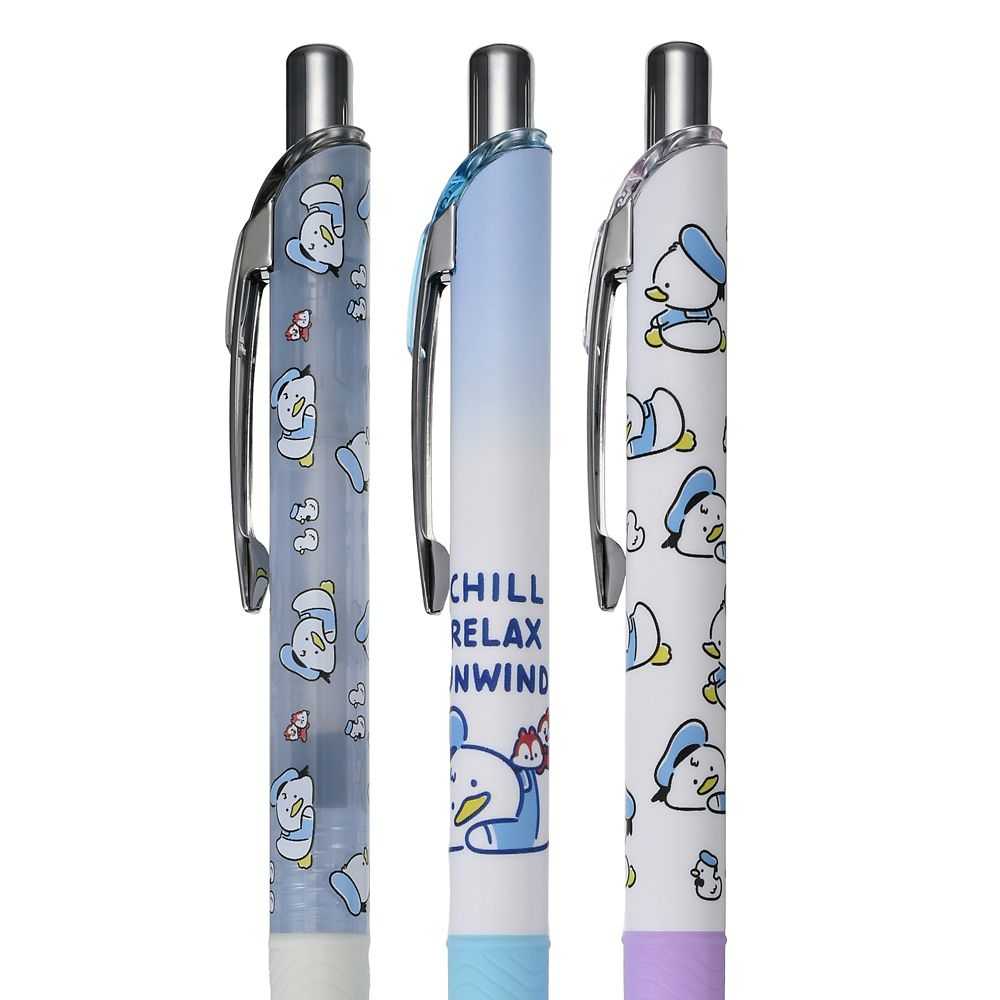 ドナルド、チップ＆デール エナージェル 0.5 ゲルインキボールペン セット DONALD BIRTHDAY 2026