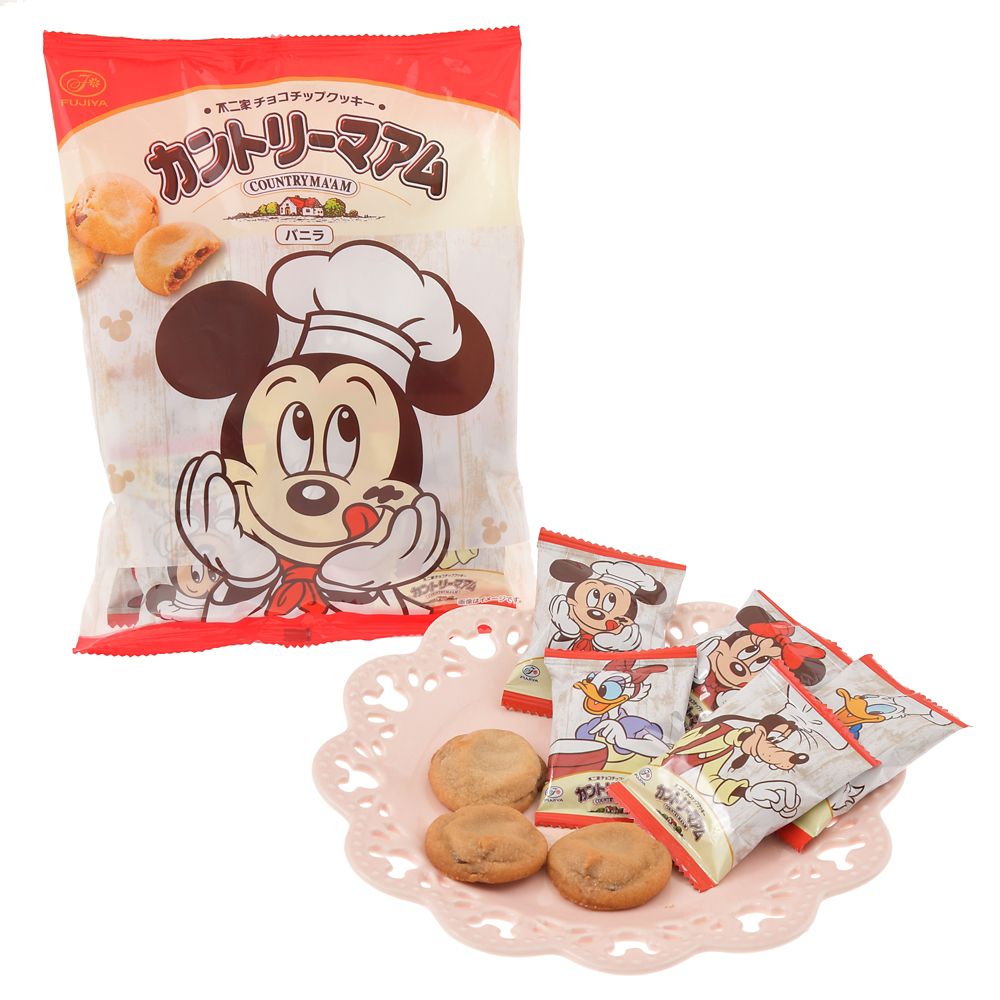 【再入荷】【不二家】カントリーマアム ミッキー＆フレンズ チョコチップクッキー バニラ