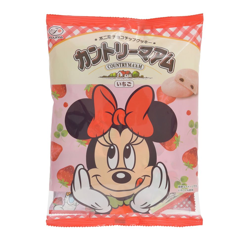 【再入荷】【不二家】カントリーマアム ミッキー＆フレンズ チョコチップクッキー いちご