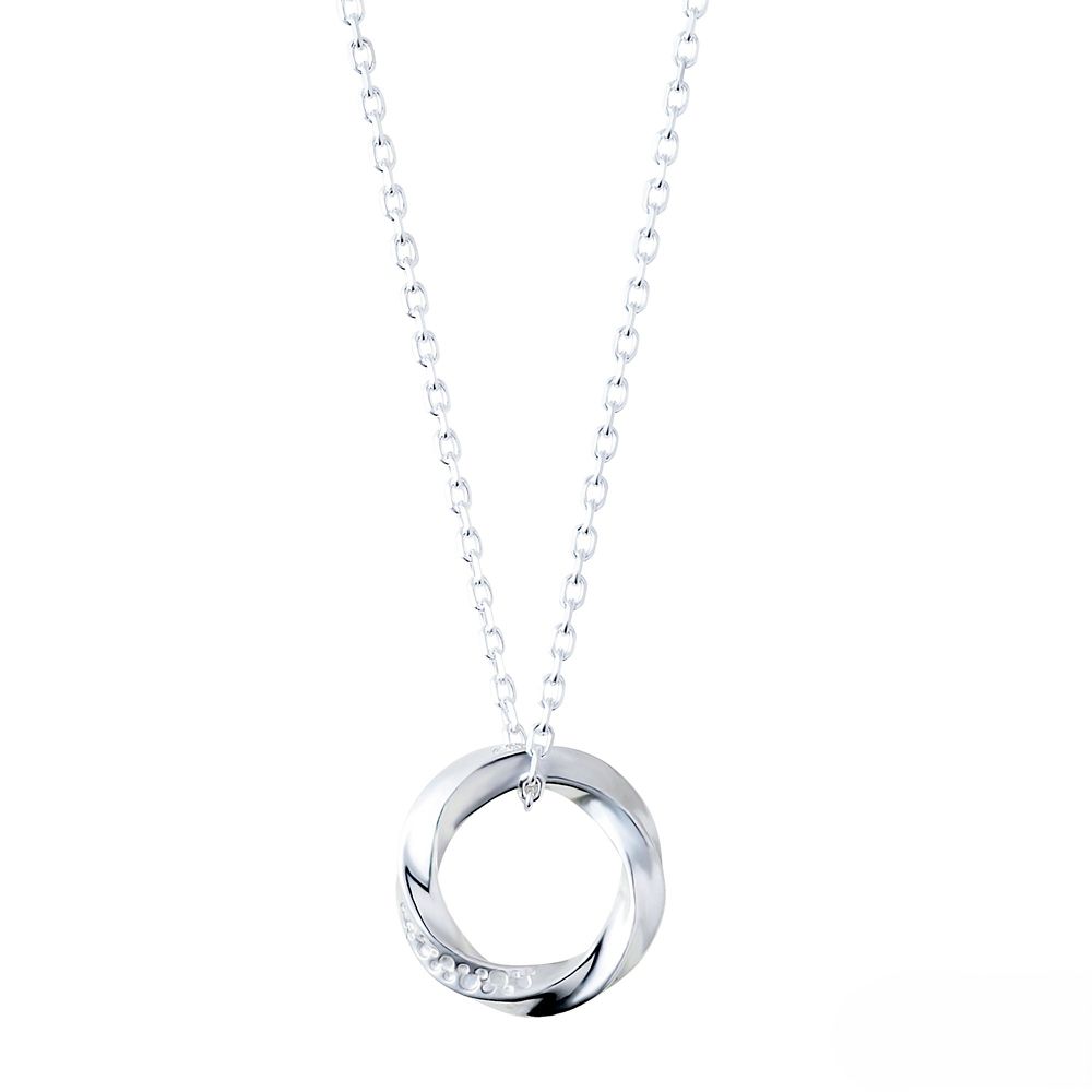 【ザ・キッス】 DI-SN1420CZ 40cm 　隠れミッキー　 / シルバー ネックレス  ［WEB限定］