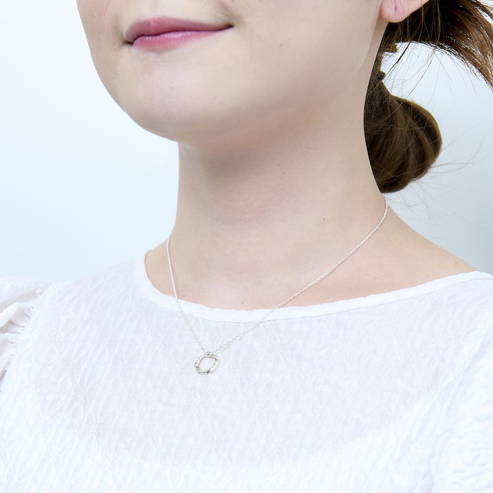 【ザ・キッス】 DI-SN1420CZ 40cm 　隠れミッキー　 / シルバー ネックレス  ［WEB限定］