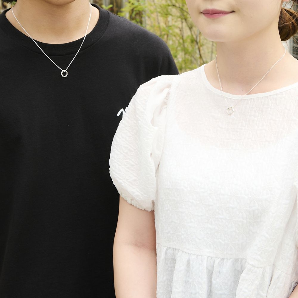 【ザ・キッス】 DI-SN1420CZ 40cm 　隠れミッキー　 / シルバー ネックレス  ［WEB限定］