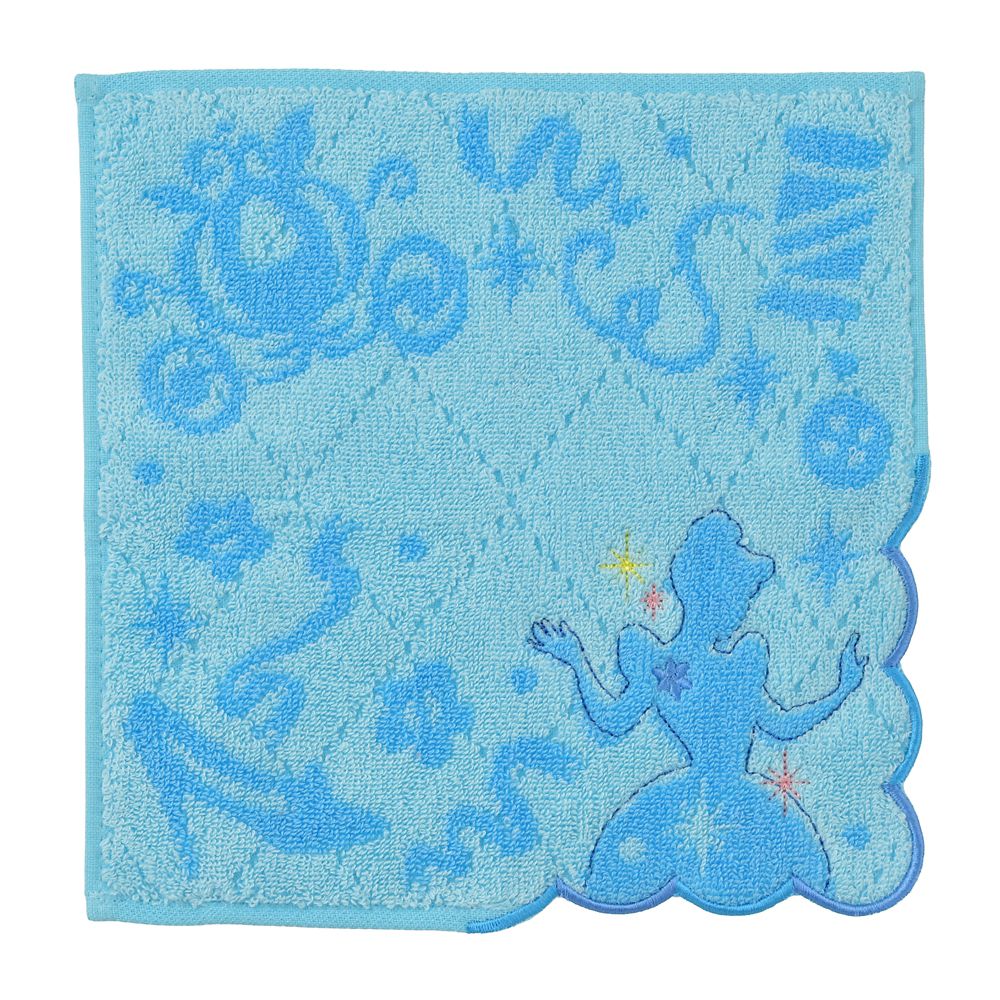 シンデレラ ミニタオル スカラップ シルエット 刺しゅう