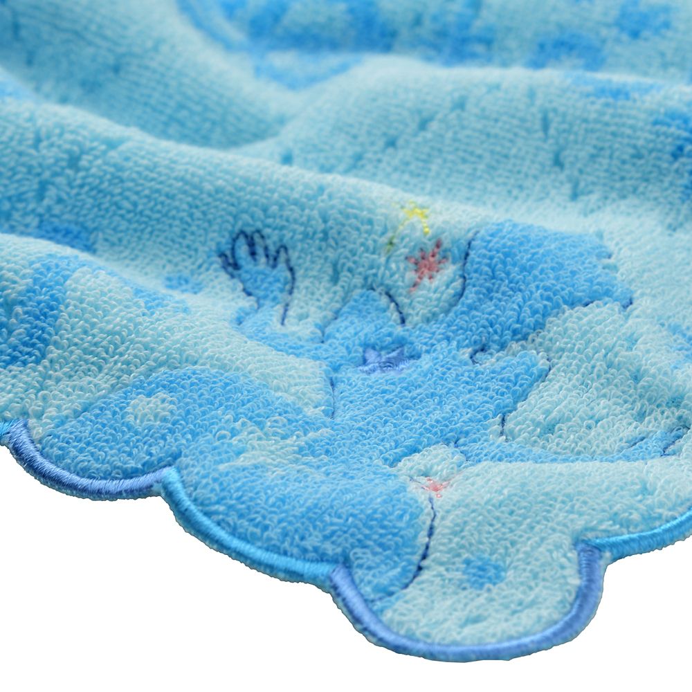 シンデレラ ミニタオル スカラップ シルエット 刺しゅう