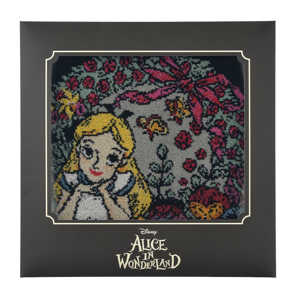 アリス、ものいう花、パンとバターフライ ミニタオル DISNEY ALICE IN WONDERLAND 75TH ANNIVERSARY