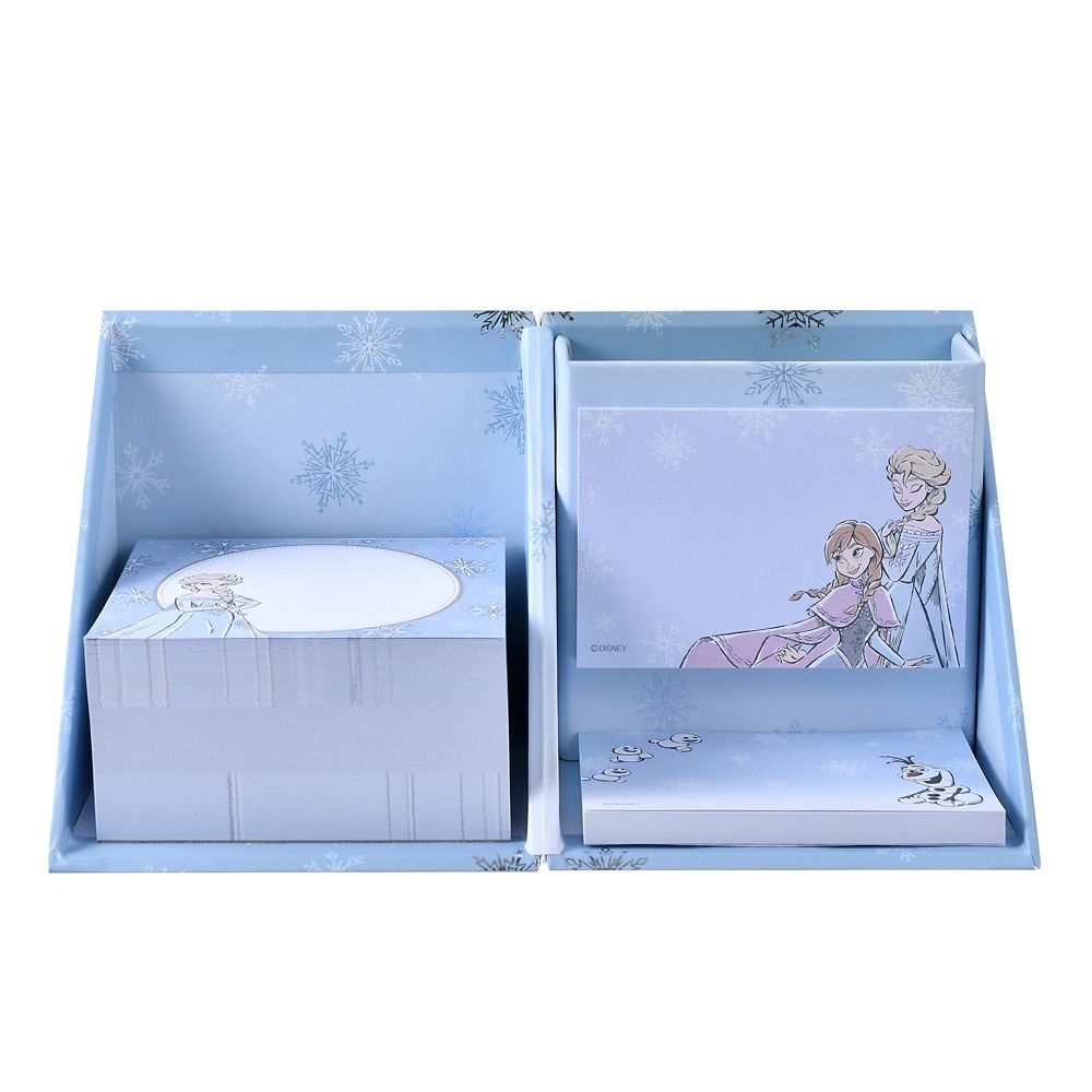 アナと雪の女王 付箋・メモ帳 ペンスタンド付き 箔押し