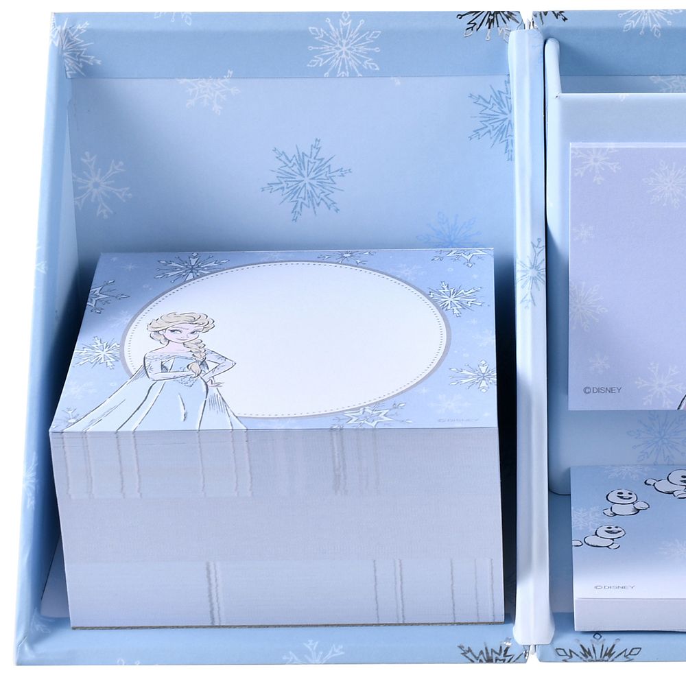 アナと雪の女王 付箋・メモ帳 ペンスタンド付き 箔押し