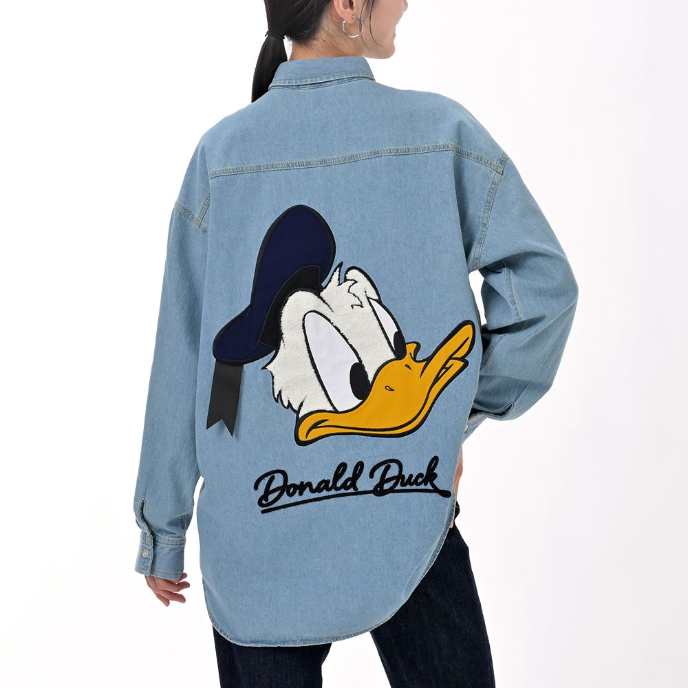 ドナルド 長袖シャツ デニム ブルー DONALD FASHION 2026