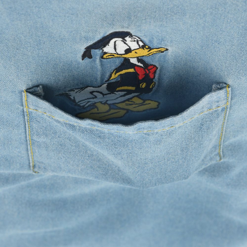 ドナルド 長袖シャツ デニム ブルー DONALD FASHION 2026