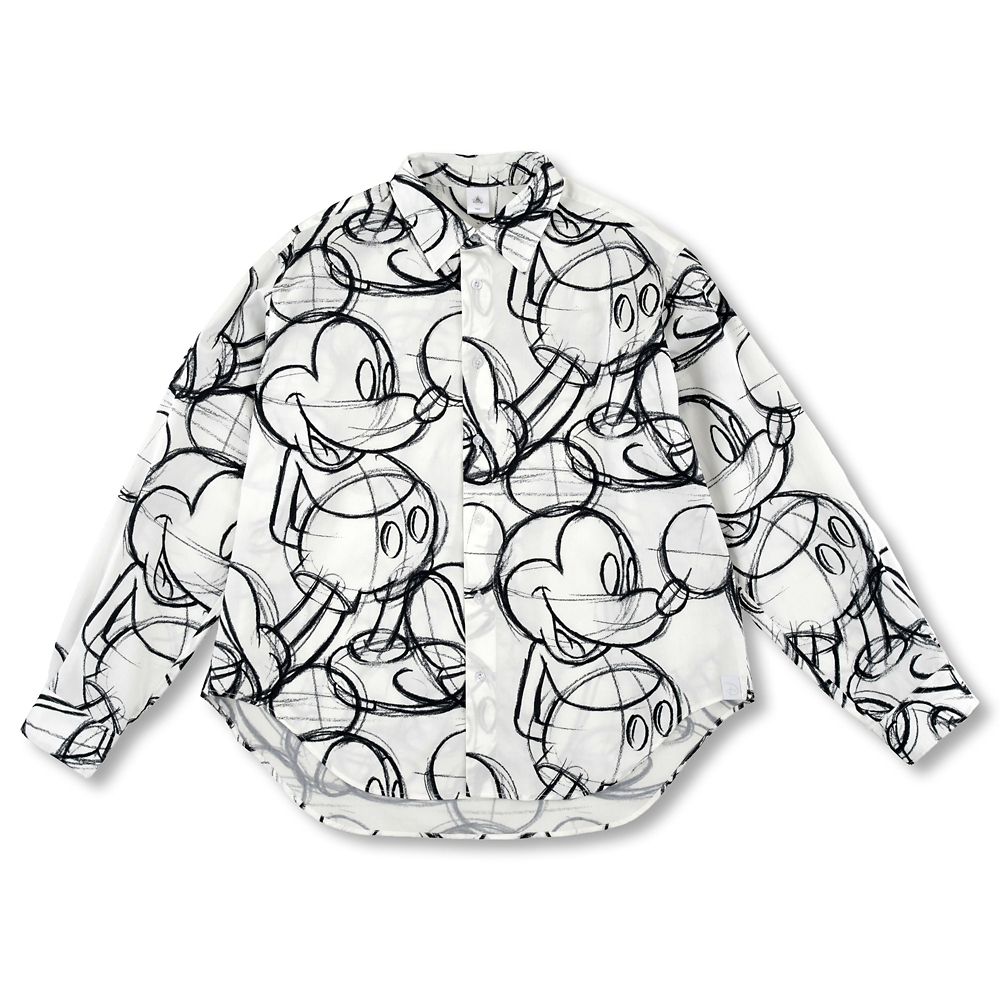 ミッキー 長袖シャツ スタンディングポーズ スケッチ MAGICAL LABEL