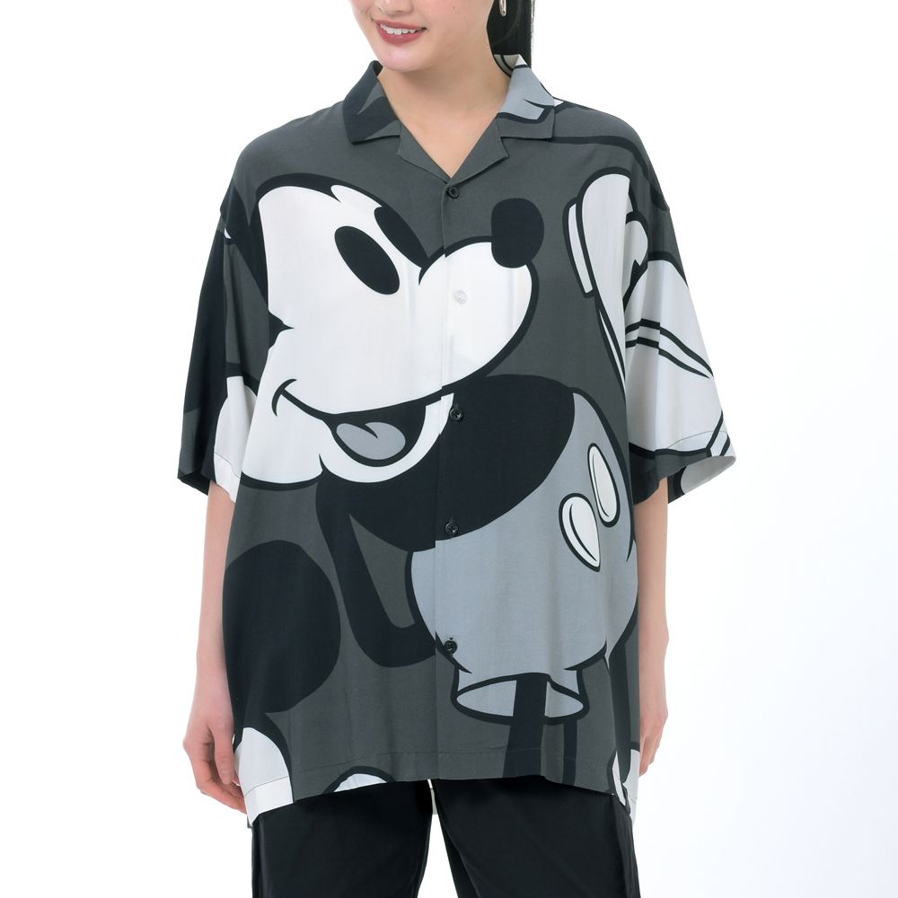 ミッキー 半袖シャツ スタンディングポーズ グレー MAGICAL LABEL