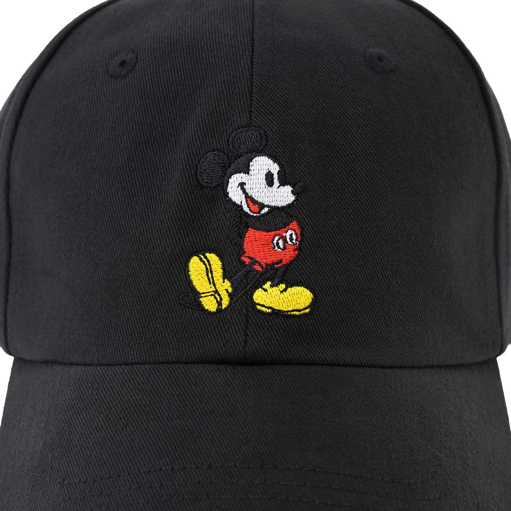 ミッキー 帽子・キャップ スタンディングポーズ 刺しゅう ブラック MAGICAL LABEL
