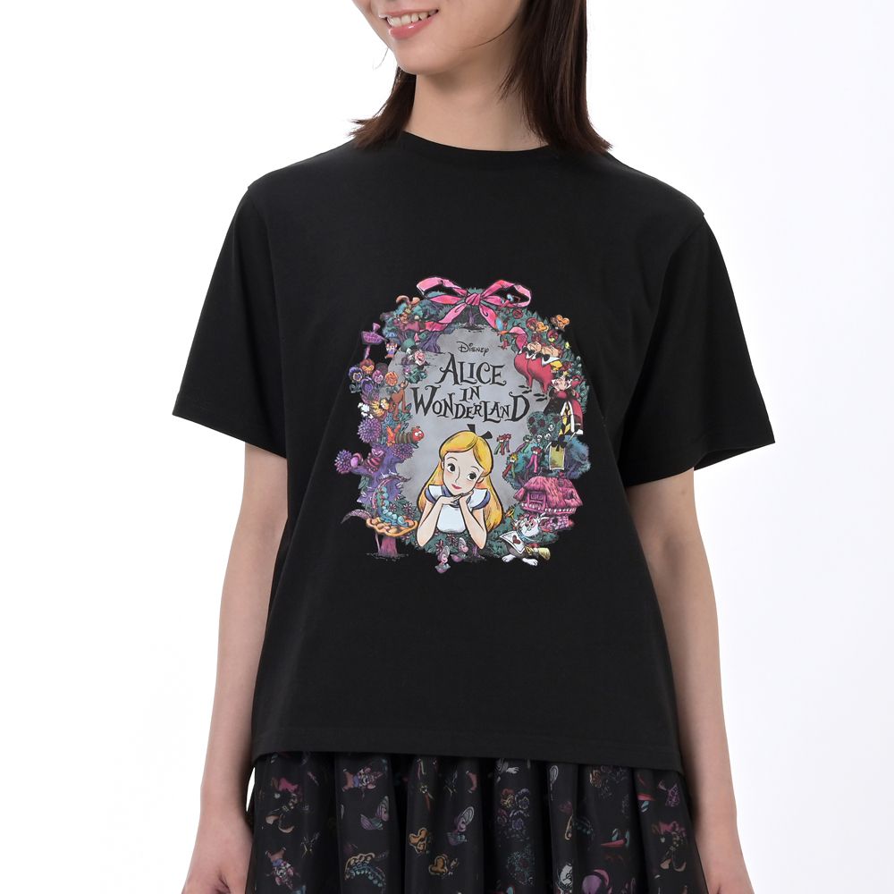 ふしぎの国のアリス 半袖Tシャツ DISNEY ALICE IN WONDERLAND 75TH ANNIVERSARY