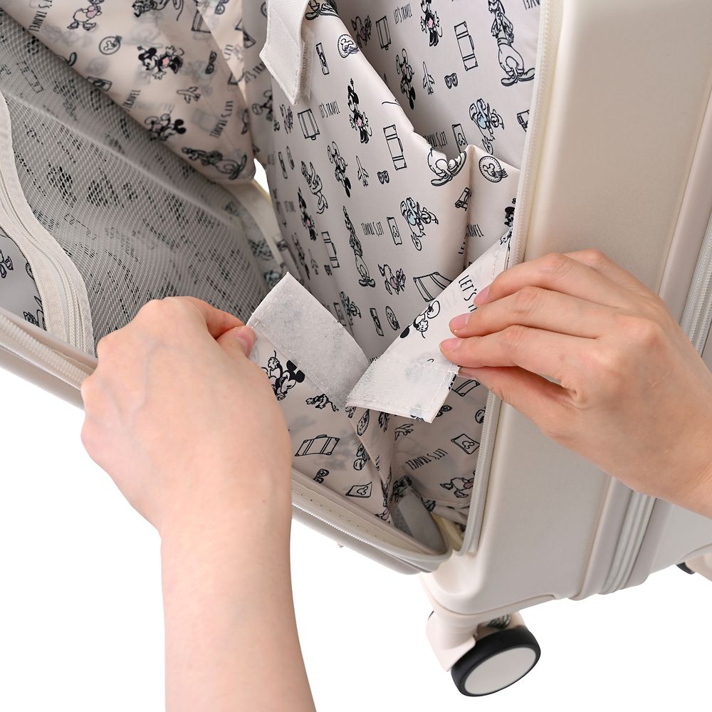 ミッキー スーツケース(S) フック付き ホワイト Disney Magical Travel